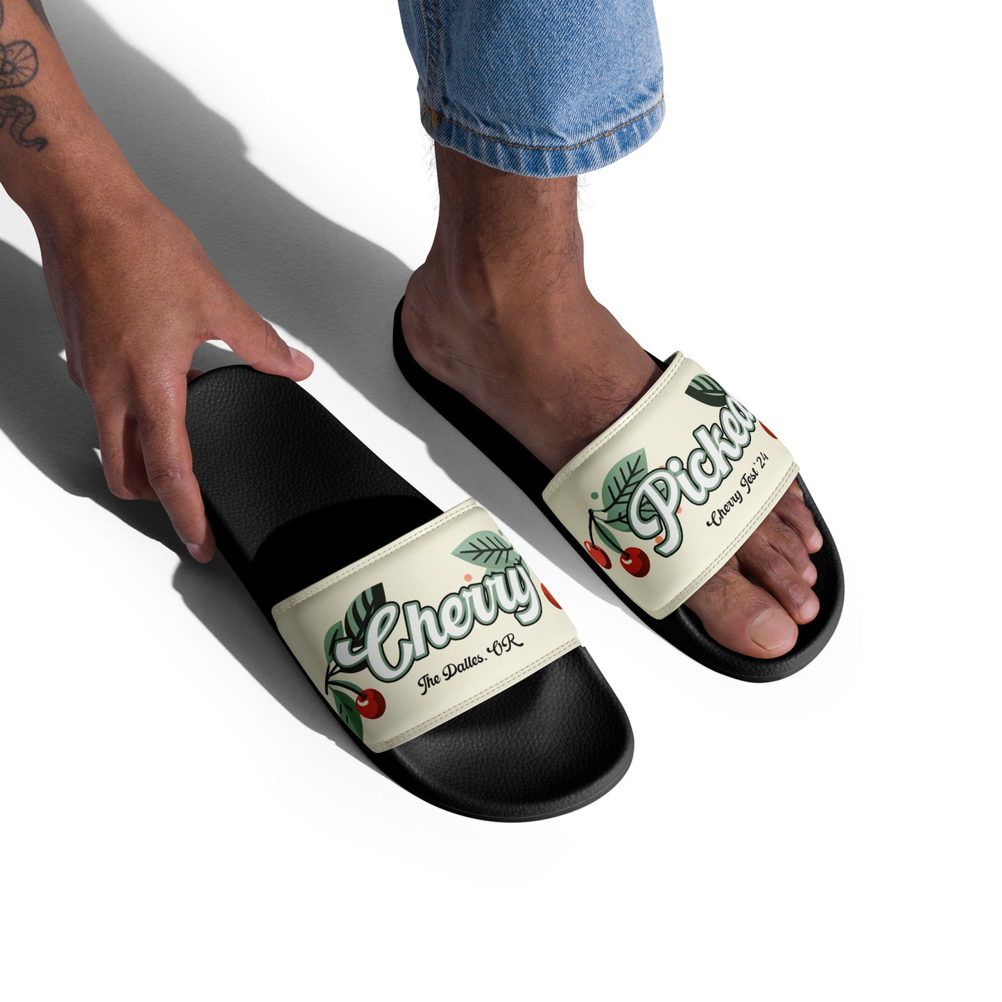 "Cherry Picked, Cherry Fest" Manion Studios - Men’s slides