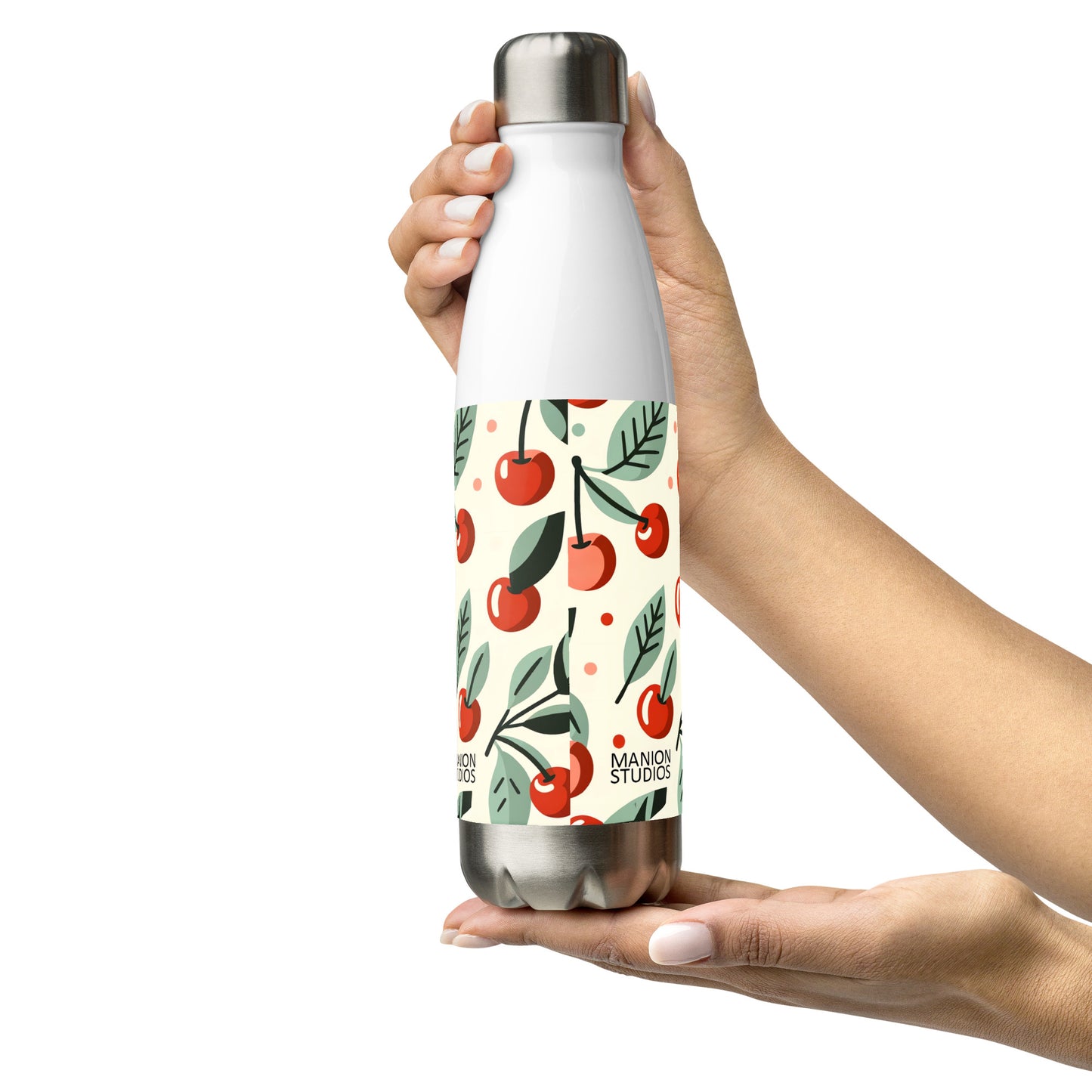 "Cherry Bliss" Manion Studios - Stainless steel water bottle