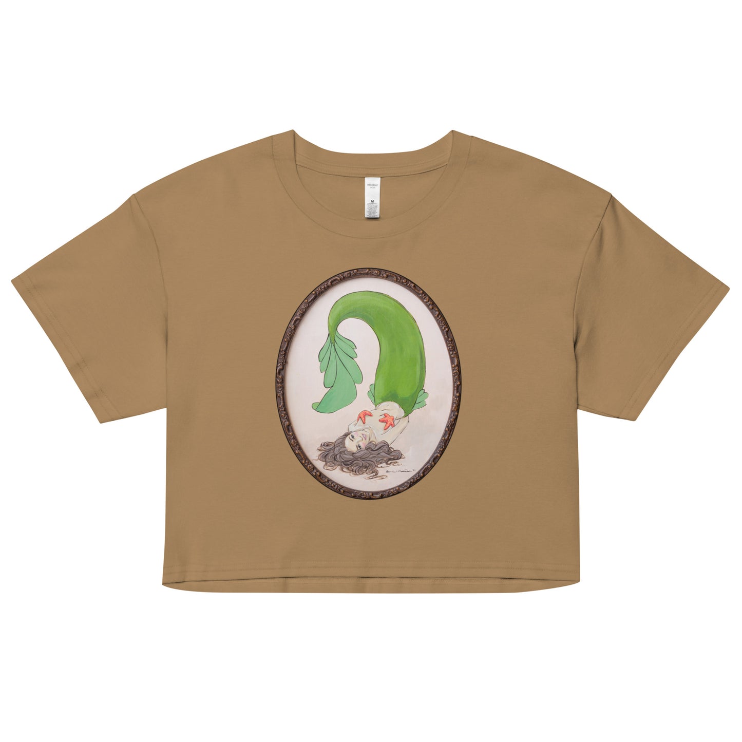 "Mermaid In Frame" Denae Manion - Women’s crop top