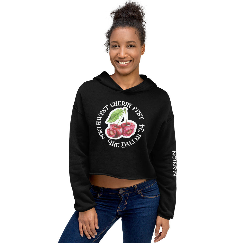 "NorthWest Cherry Fest" Manion Studios - Crop Hoodie