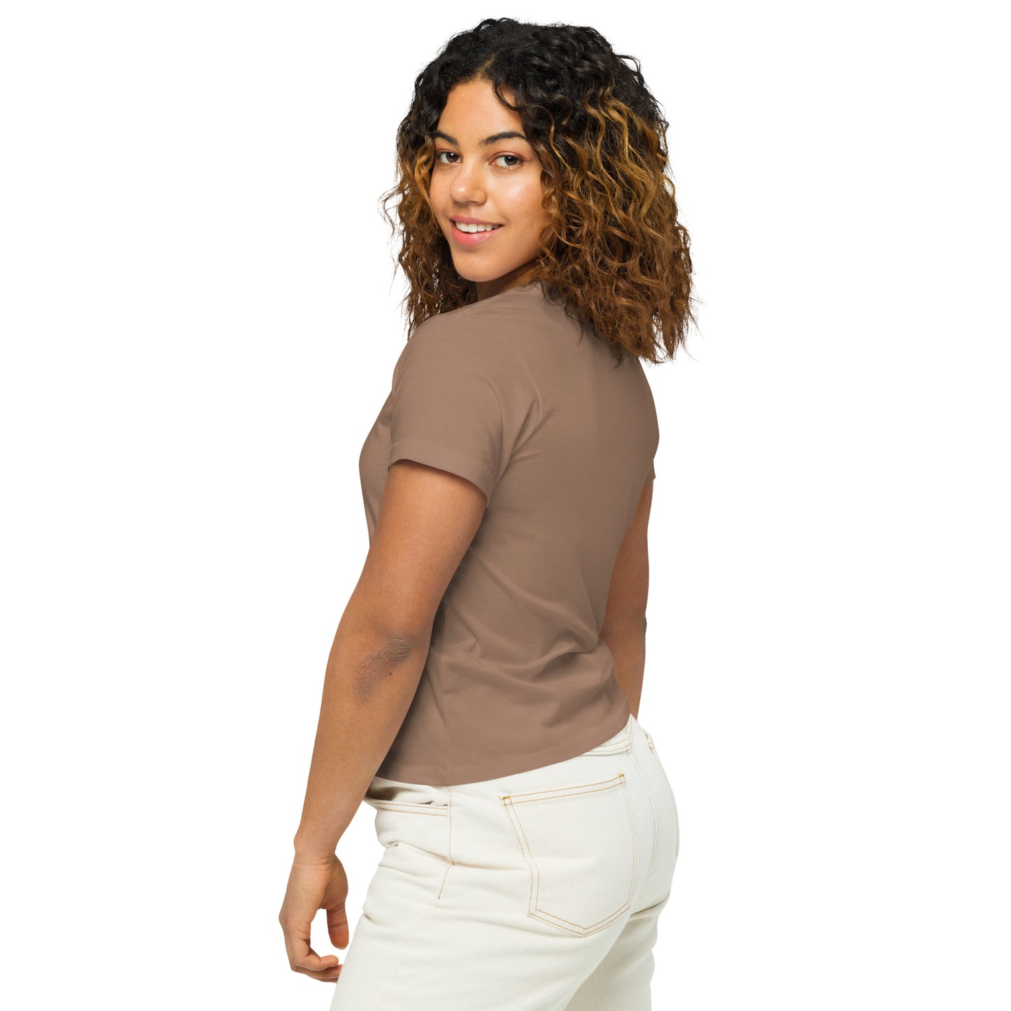 "I Got Cherry Picked" Manion Studios - Women’s high-waisted t-shirt - Light
