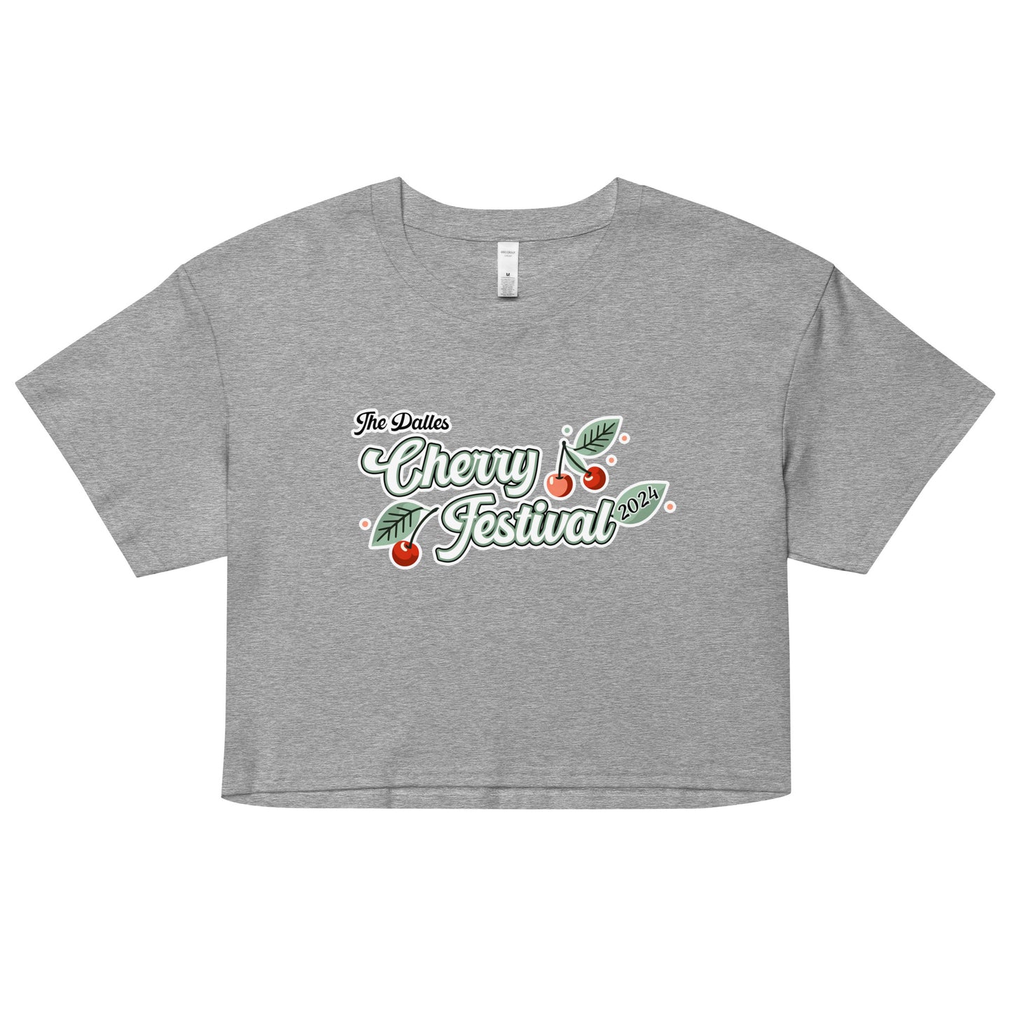 "The Dalles, Cherry Festival" Manion Studios - Women’s crop top