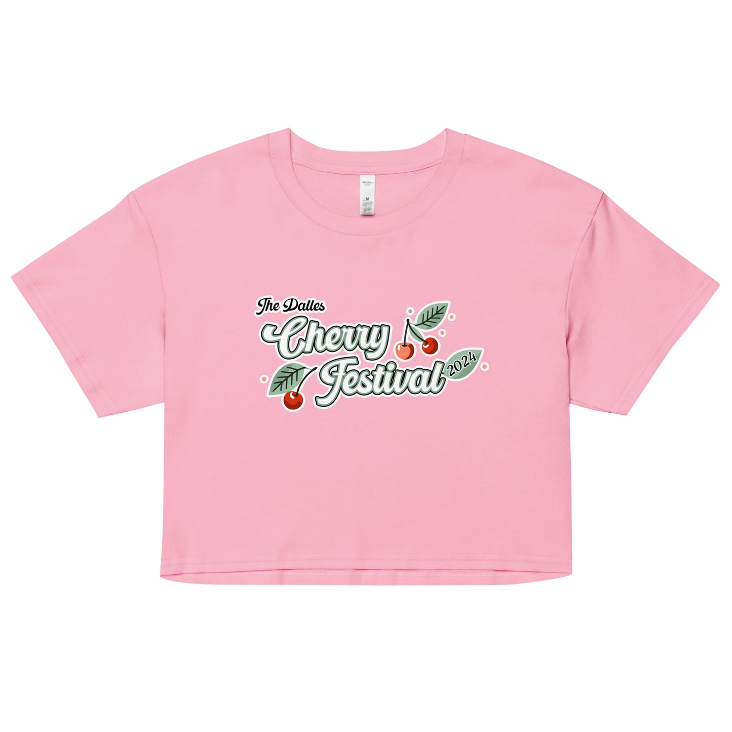 "The Dalles, Cherry Festival" Manion Studios - Women’s crop top