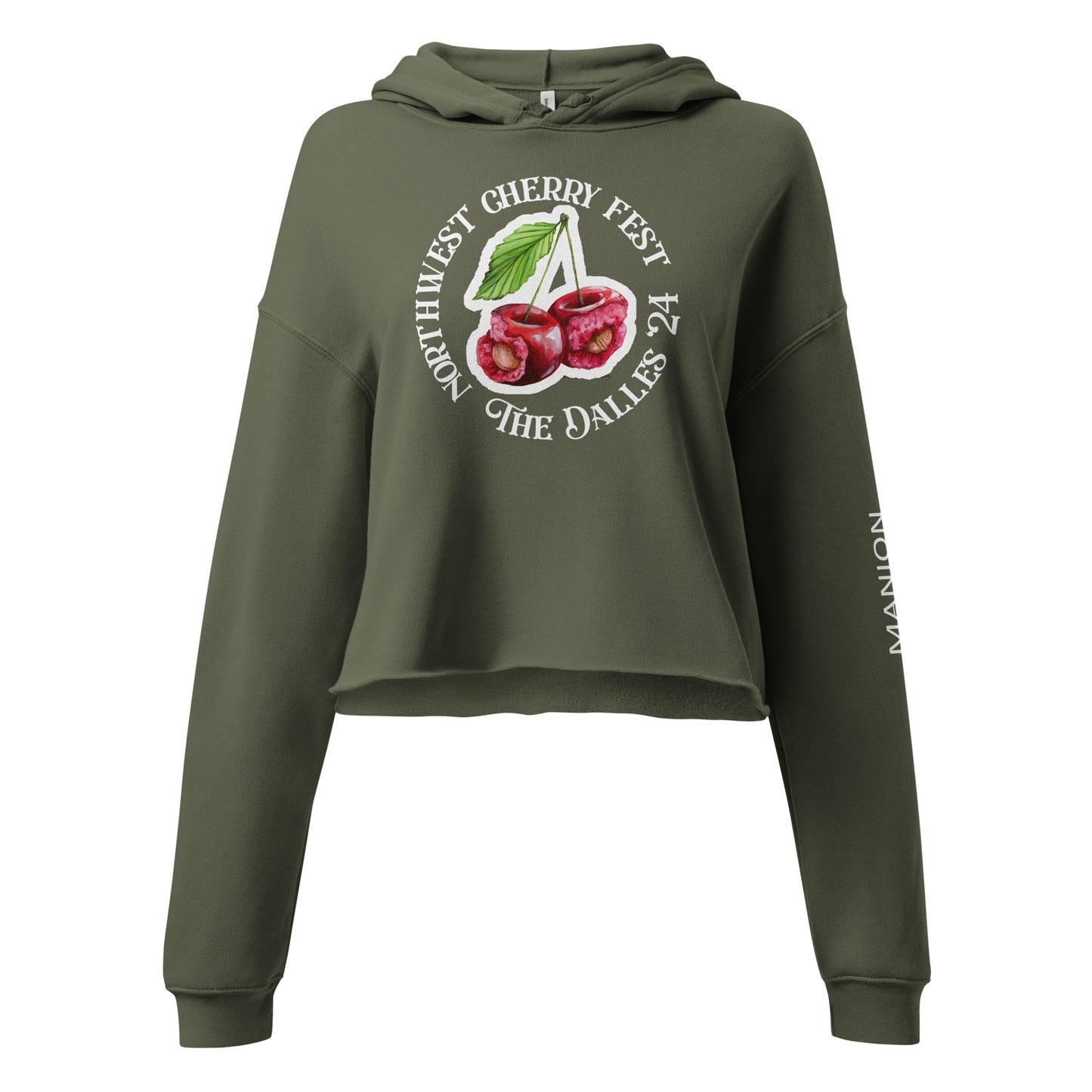 "NorthWest Cherry Fest" Manion Studios - Crop Hoodie