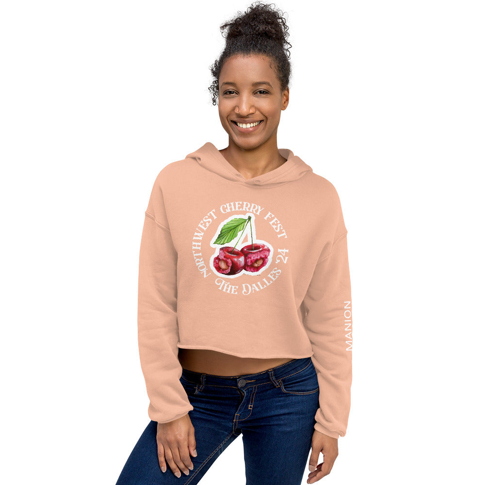 "NorthWest Cherry Fest" Manion Studios - Crop Hoodie