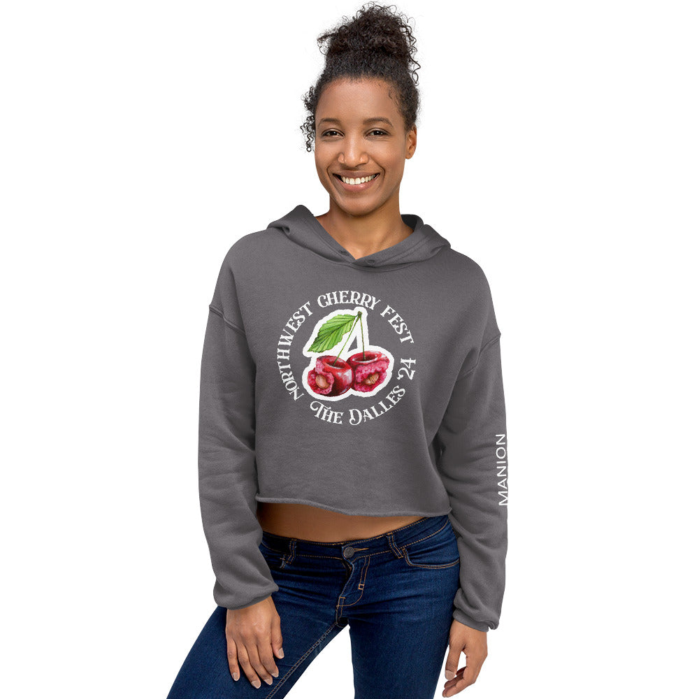 "NorthWest Cherry Fest" Manion Studios - Crop Hoodie