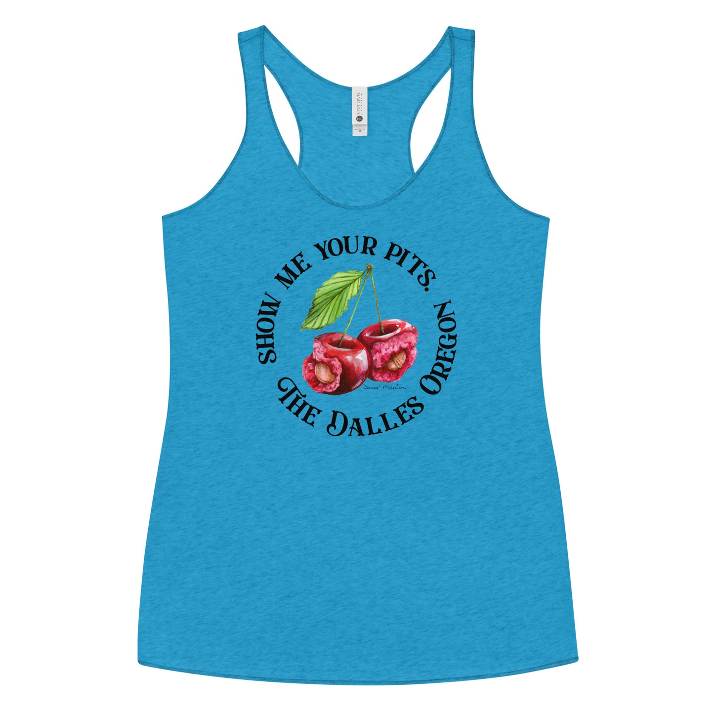 "Show me your pits, The Dalles" Manion Studios - Women's Racerback Tank