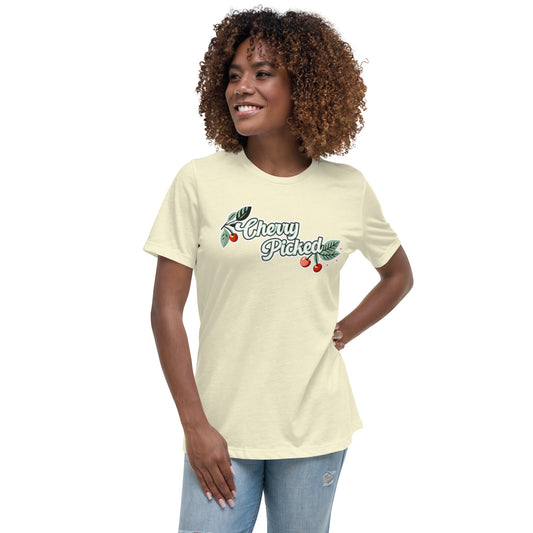 "Cherry Picked" Manion Studios - Women's Relaxed T-Shirt